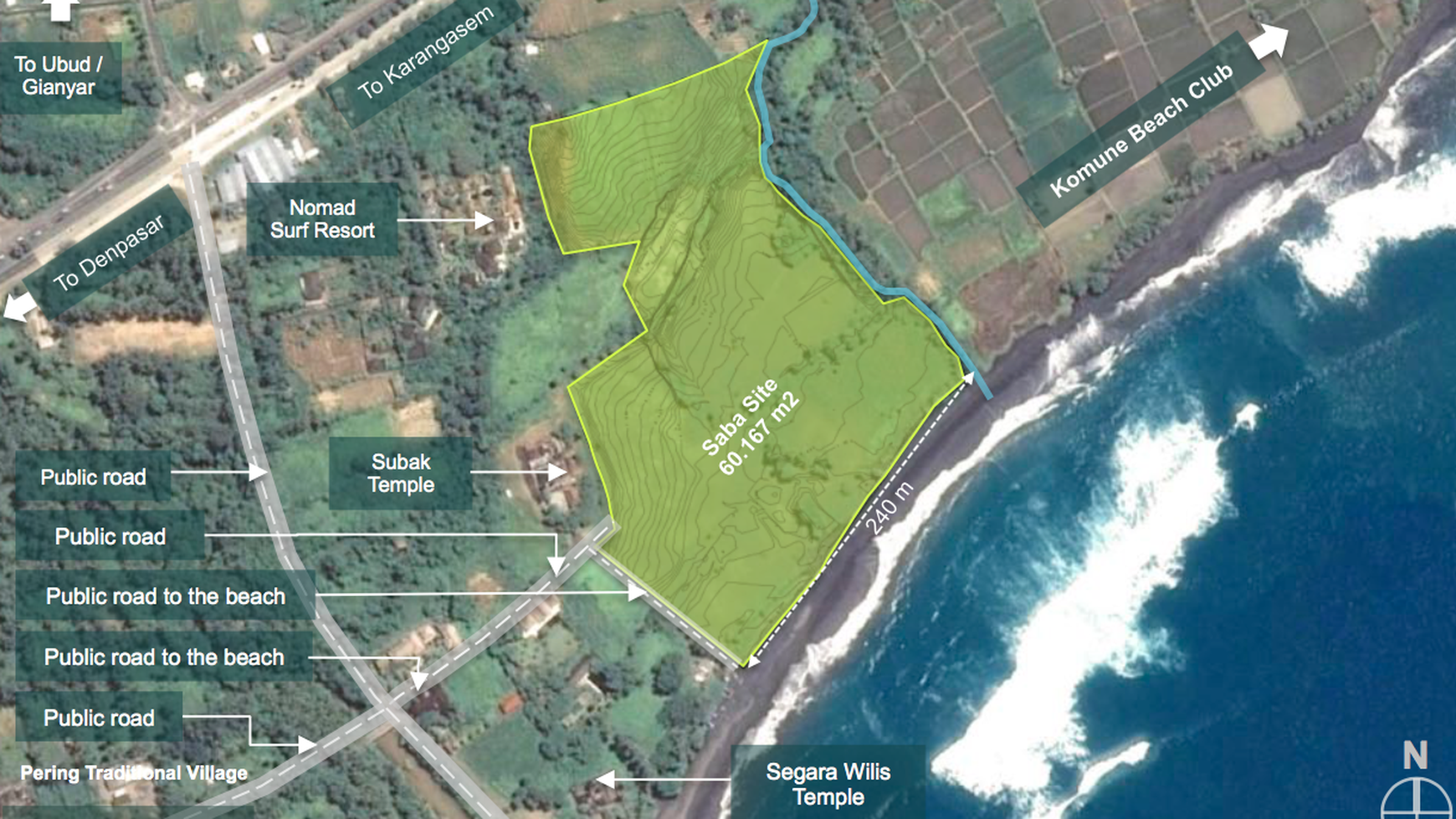 Land Freehold in Great Location Saba Beach Bali