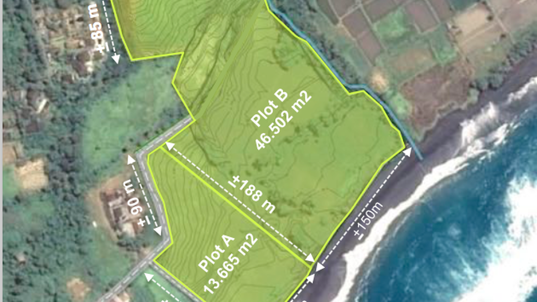 Land Freehold in Great Location Saba Beach Bali