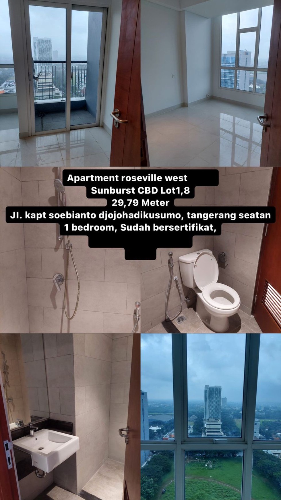 Dijual APartemen Roseville West Tangerang Selatan