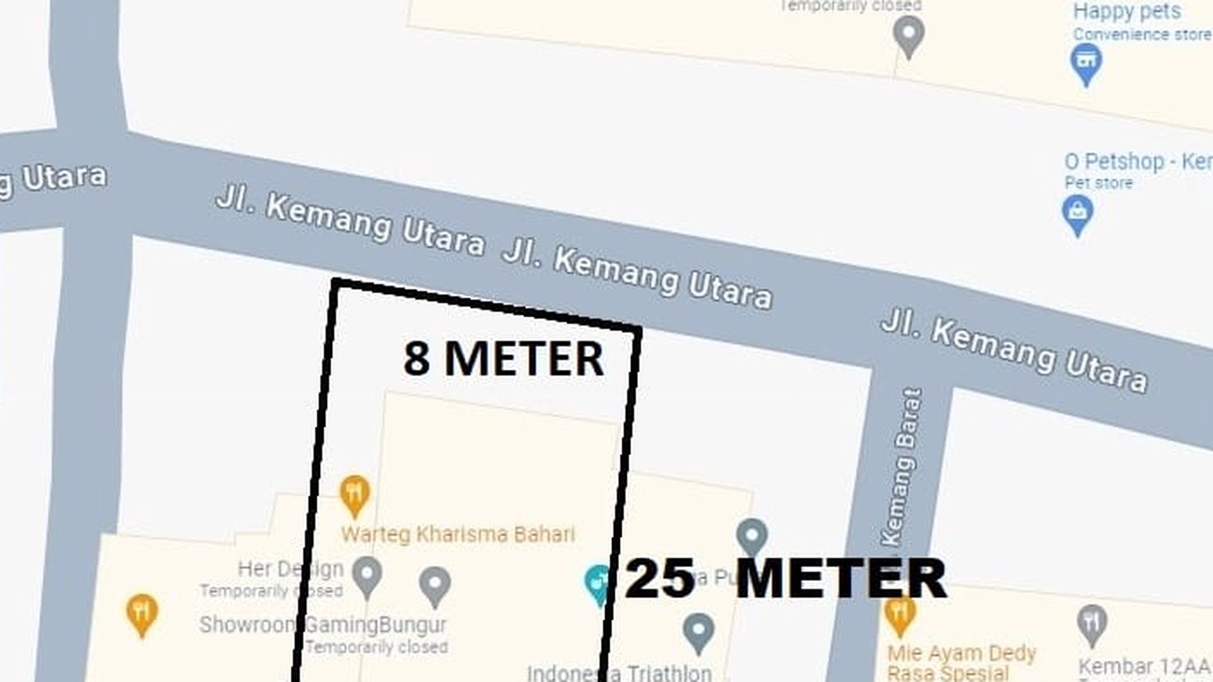 Rumah 2 lantai dengan warteg dan usaha bengkel