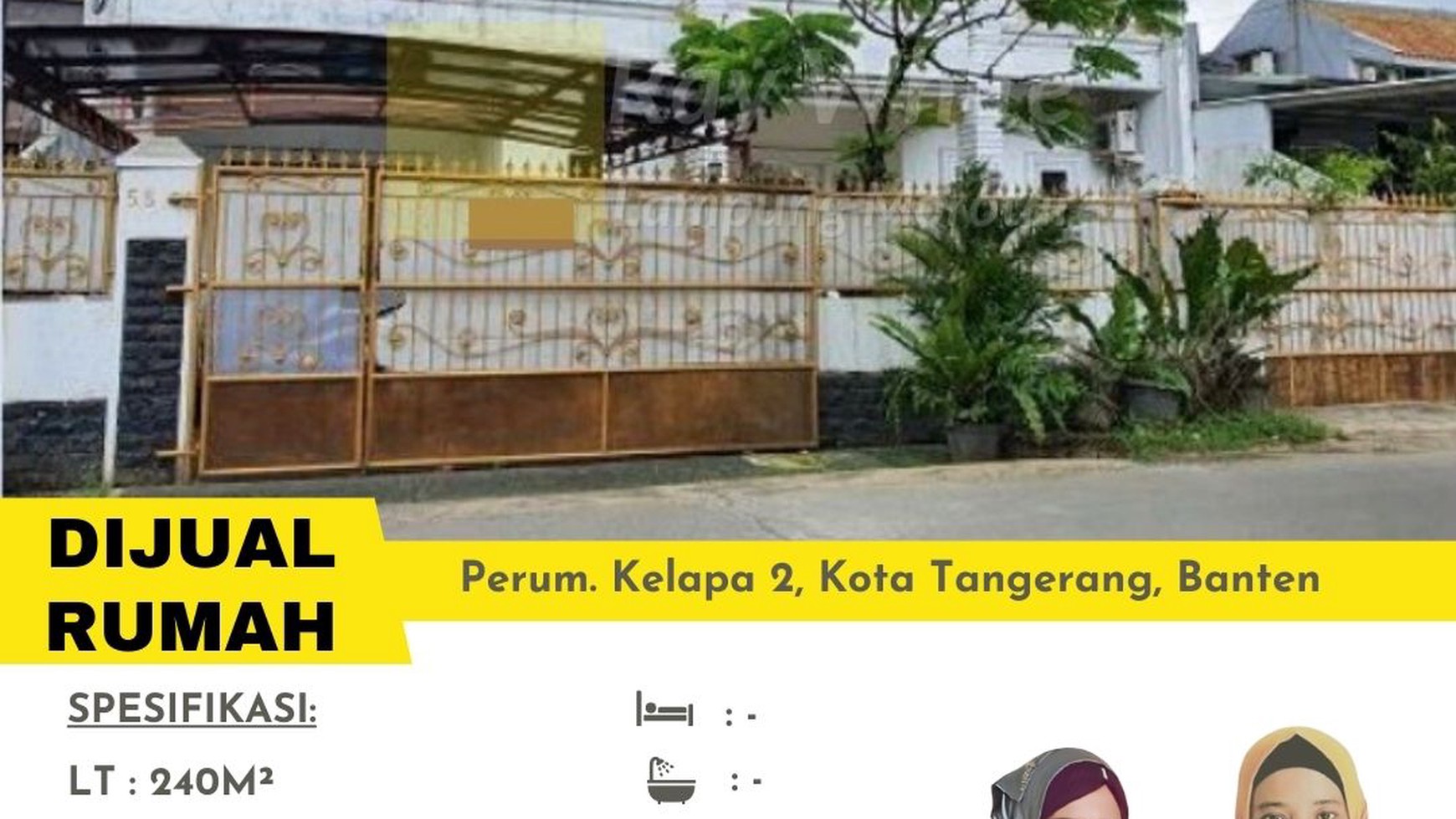 Dijual rumah besar dalam perumahan