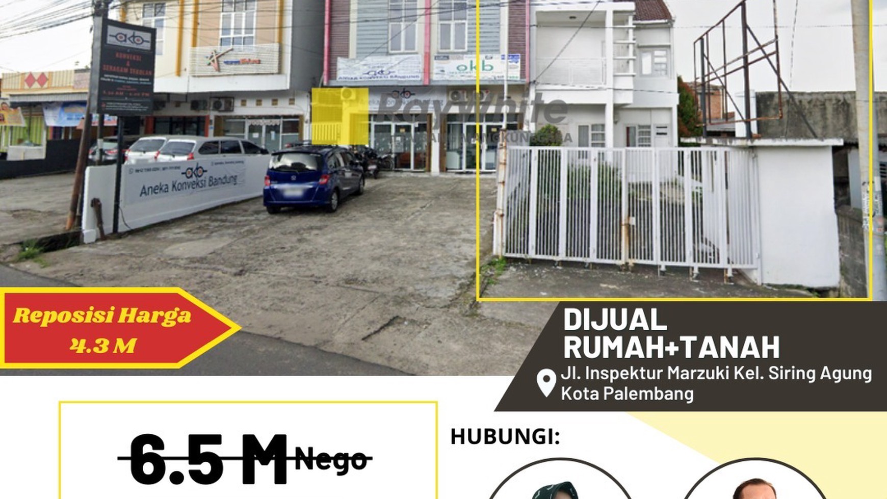 Dijual Cepat Rumah + Tanah di Palembang