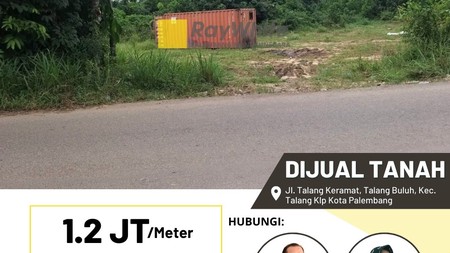 Dijual Cepat Tanah di Talang Keramat Kota Palembang