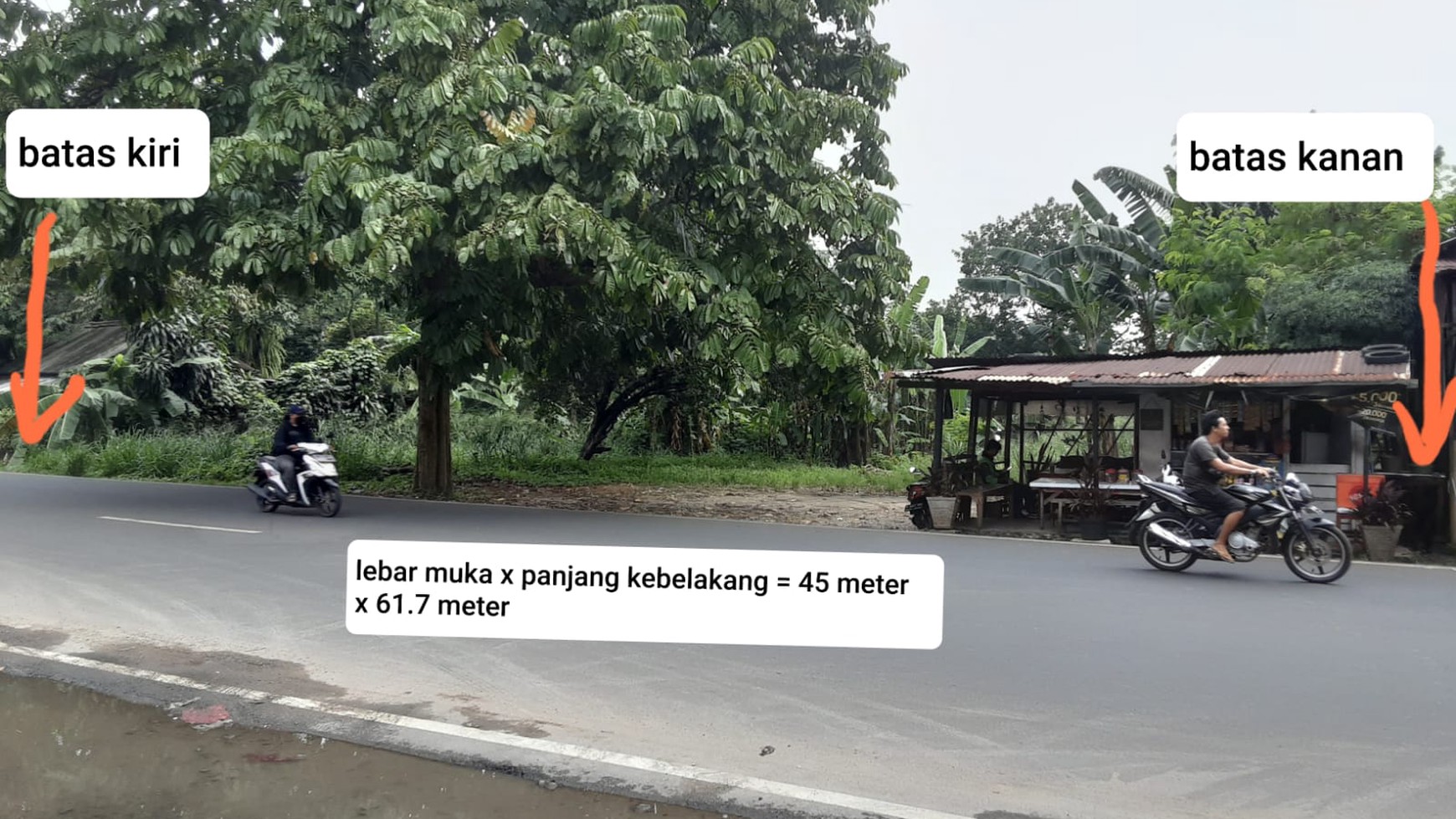 DIJUAL TANAH DI PINGGIR JALAN UTAMA (ARIA PUTRA) SERUA - CIPUTAT