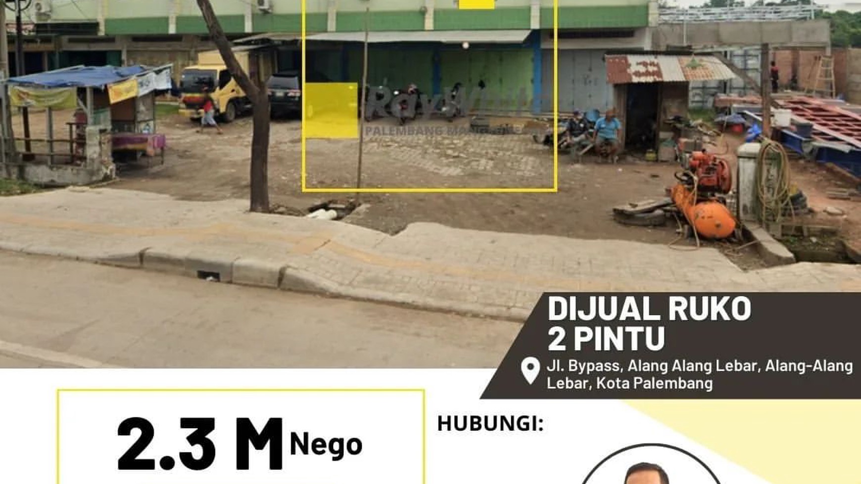 Ruko 2 Pintu depan terminal KM 12 Palembang