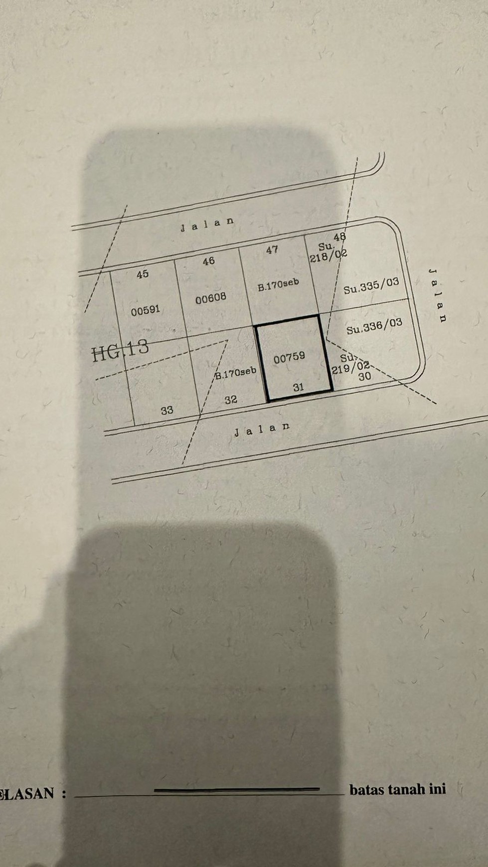 Rumah Hitung Tanah Area Cipete