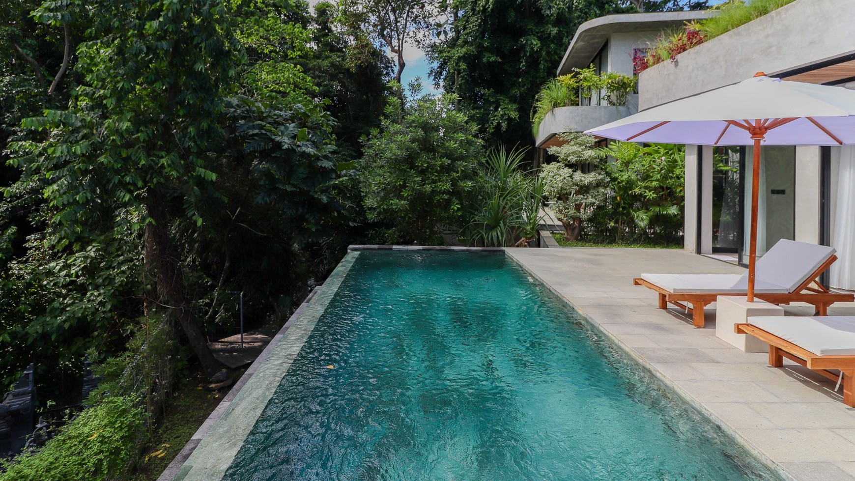 For Sale Leasehold - New modern villa with jungle / river views in a hidden area of Canggu