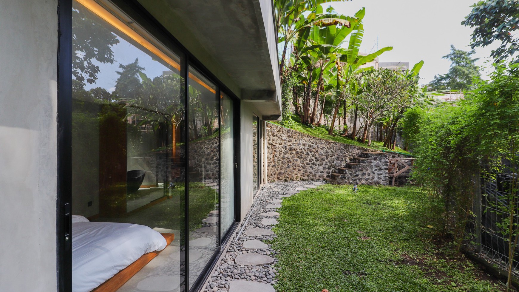 For Sale Leasehold - New modern villa with jungle / river views in a hidden area of Canggu