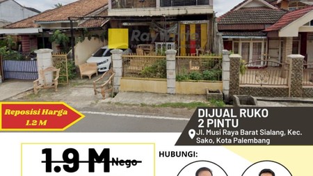 Banting Harga  Ruko Dua Pintuh Tempat Strategis