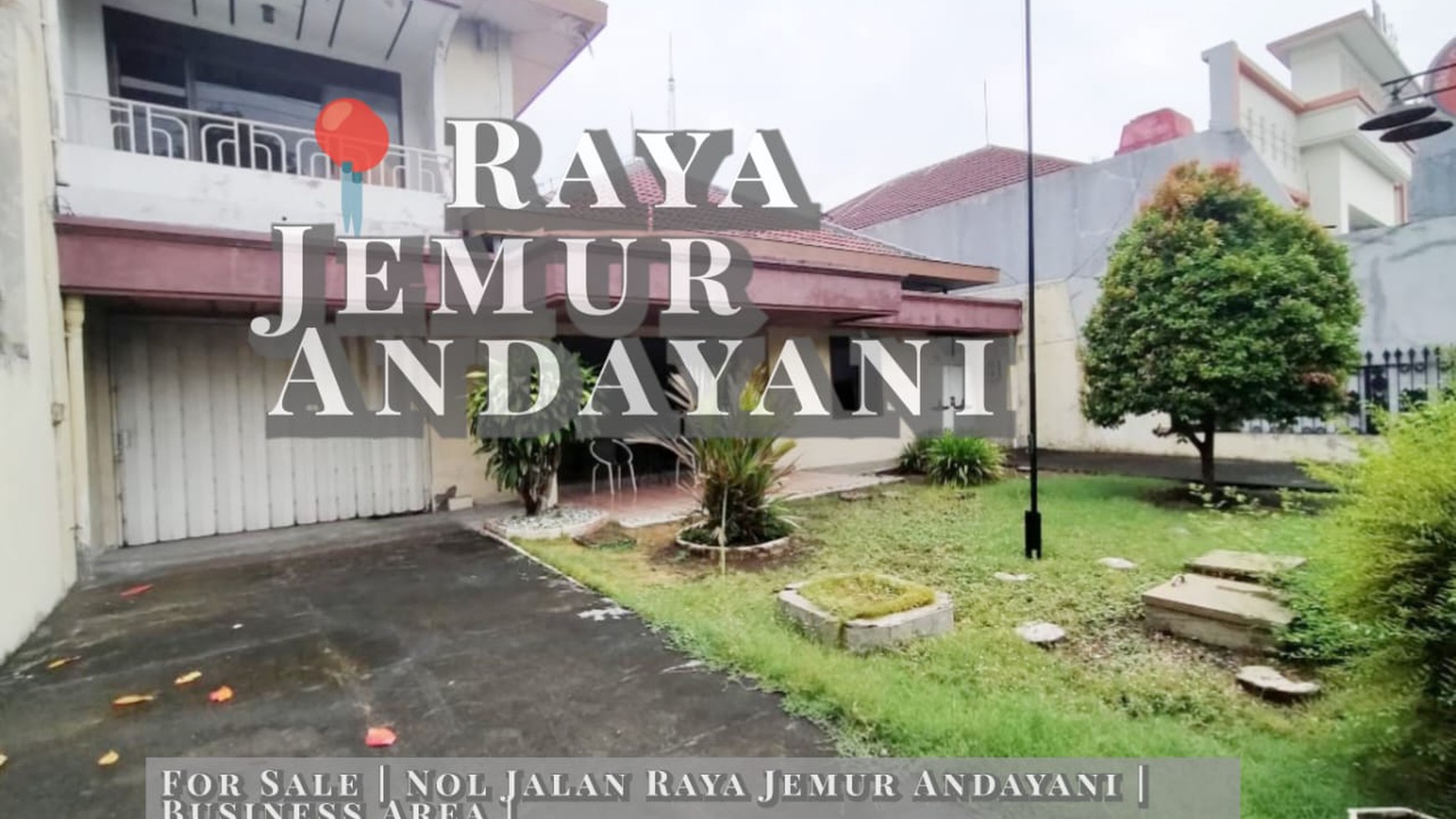 Rumah Comercial nol jalan raya Jemur Andayani Surabaya Selatan