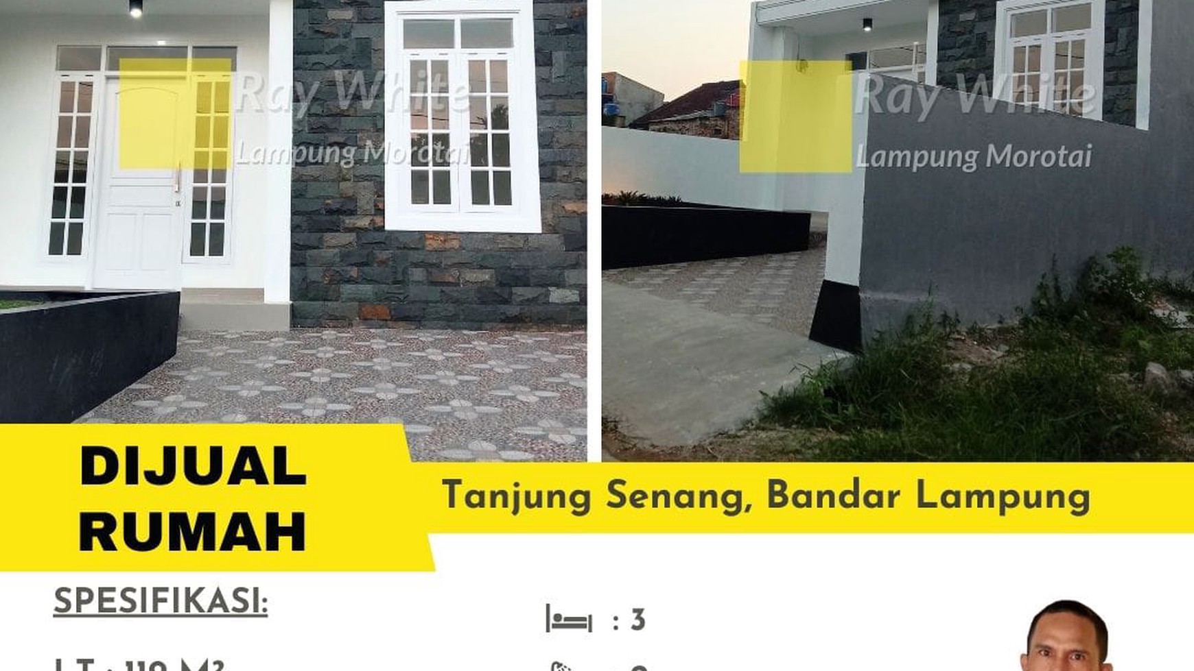 Dijual Rumah Desain Batu Alam Siap Huni Biaya All In