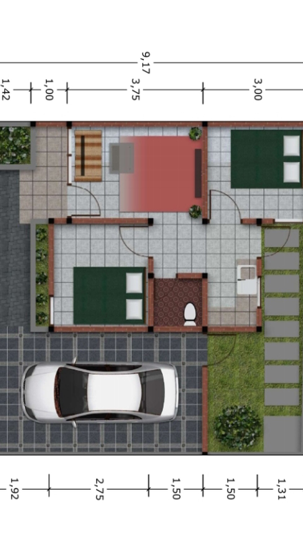 Rumah Hitung Tanah Area Cipete