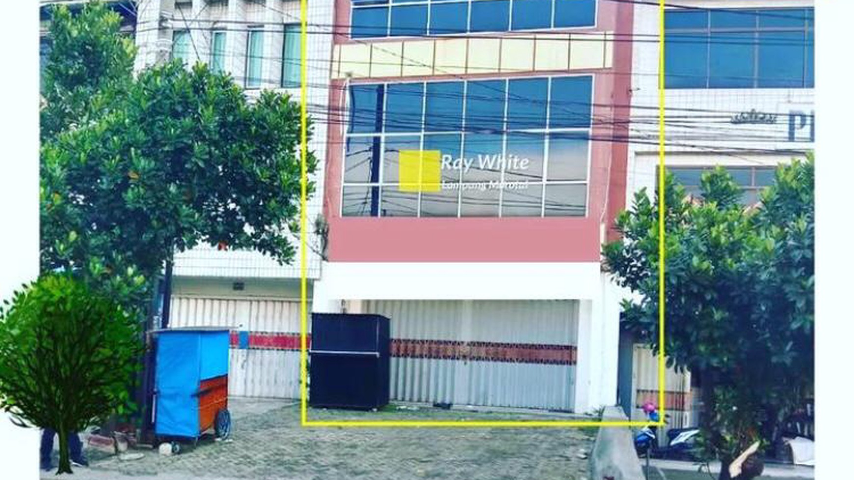 Ruko murah 2 pintu 3 lantai dijalan Teuku Umar Kedaton Bandarlampung