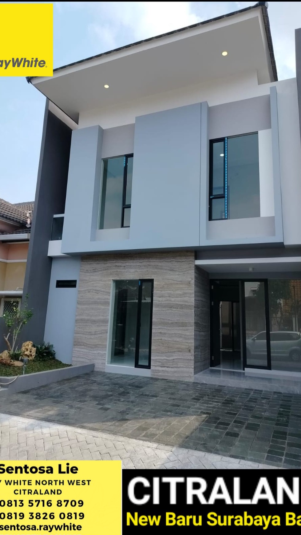 Dijual Rumah Baru Taman Puspa Raya Citraland Surabaya MARMER GRANITE Finishing - SPESIAL.4+1 Kamar Tidur 