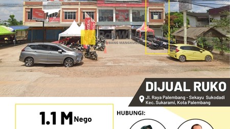 Dijual Cepat Ruko 1 Pintu di KM 12 Palembang