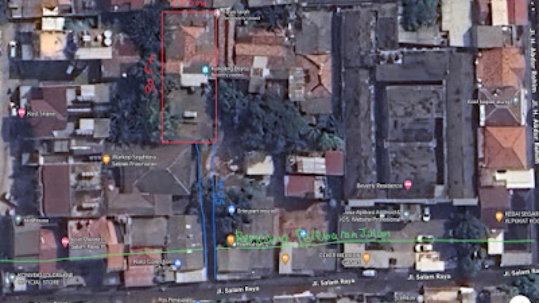 Rumah Hitung Tanah Area Cipete