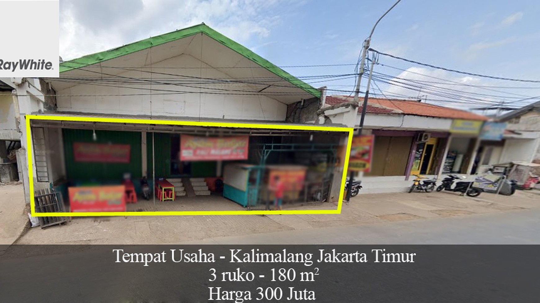 FOR LEASE Ruko 3 Gandeng Kalimalang Jakarta Timur