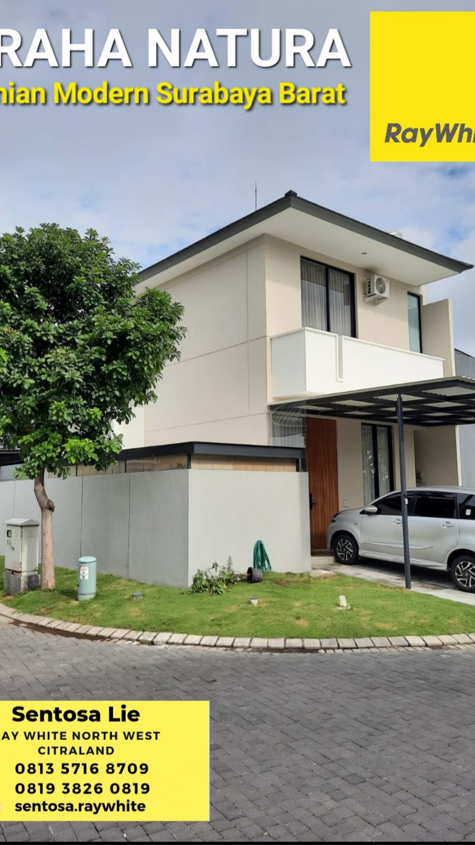 Dijual Rumah Graha Natura Surabaya SEMI Furnished dekat GWalk Citraland , Pakuwon Mall, PTC, Supermall