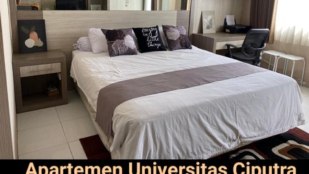 Dijual Apartemen Universitas Ciputra UC Berkeley Tipe Studio BONUS FULL FURNISHED Modern Lantai 22