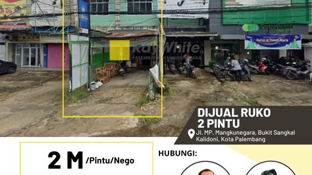 Dijual Cepat 2 Unit Ruko di Jl MP Mangkunegara Kota Palembang