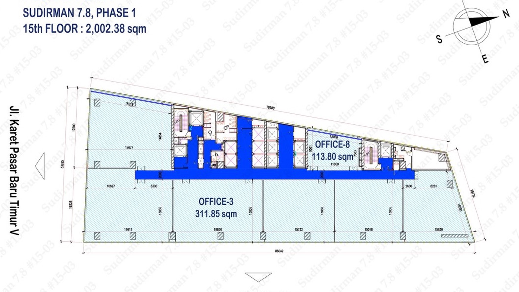 Disewakan Office Space Di Sudirman 78, Jakarta Pusat