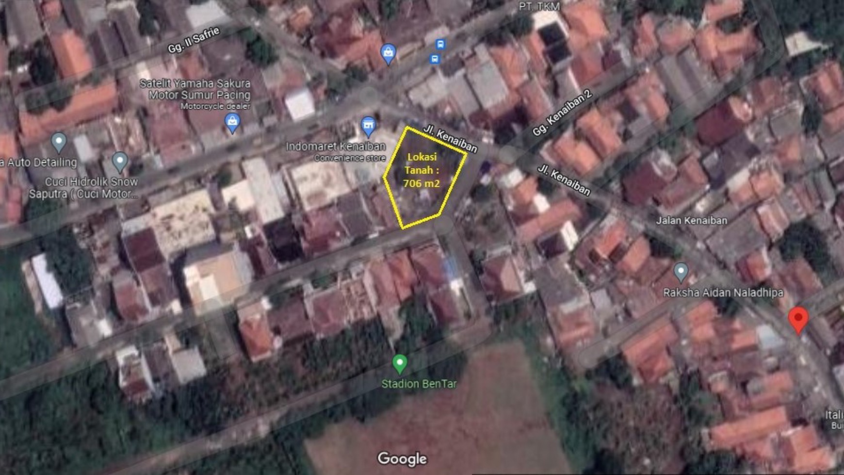 Dijual Tanah Komersial di Jl. Kenaiban, Pabuaran, Karawaci, Tangerang