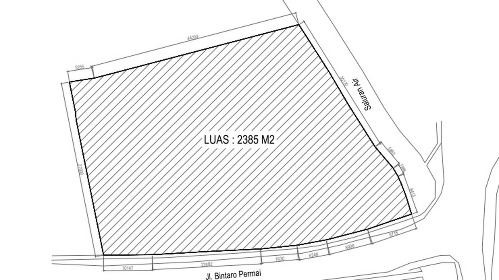 Dijual Tanah Komersial 2.385 m2 di Bintaro Permai, Pesanggrahan, Jakarta Selatan