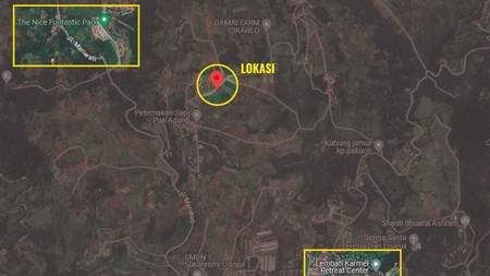 Tanah / Lahan 3.8 H  di Puncak, kabupaten Cianjur