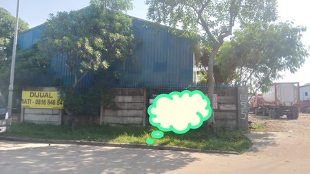 Lahan Komersial Kawasan Industri Marunda, lokasi strategis, dekat pelabuhan. 