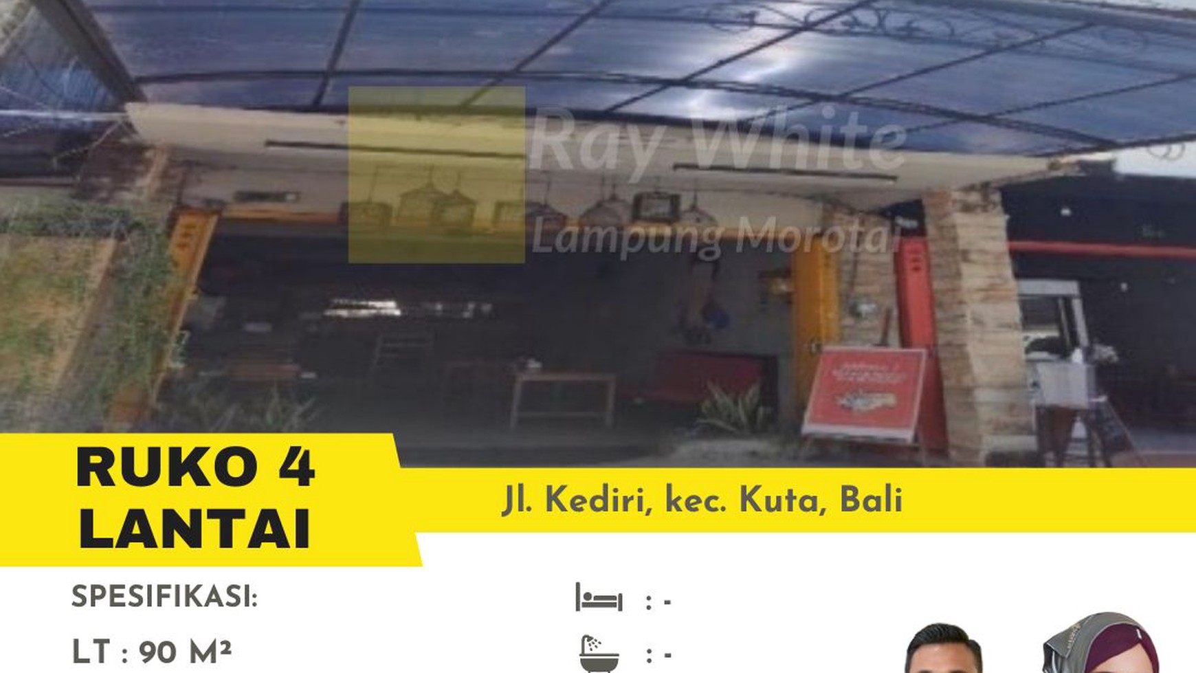 Dijual ruko 4 lantai murah di kuta, bali