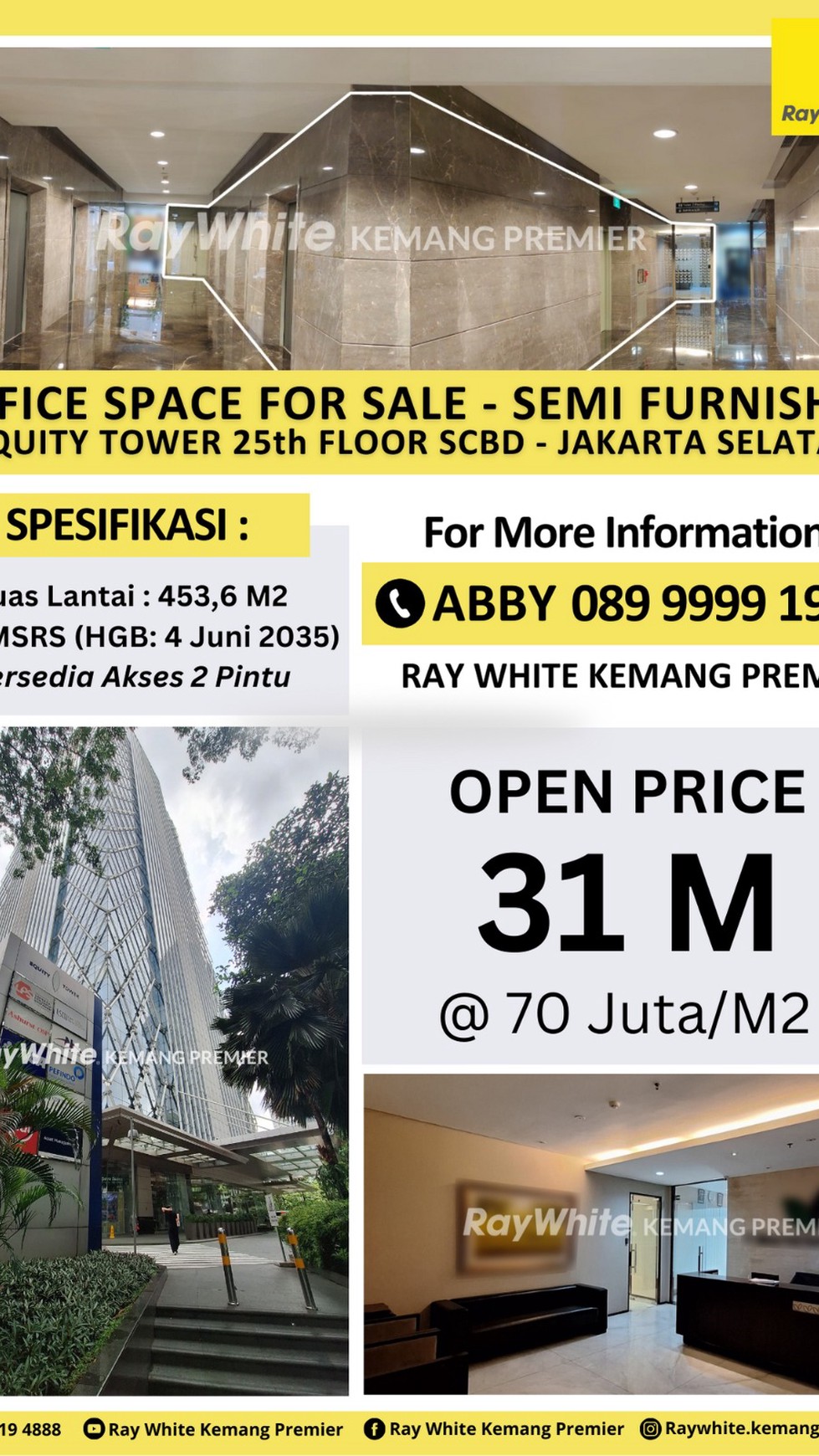 Office Space for Sale - Semi Furnished