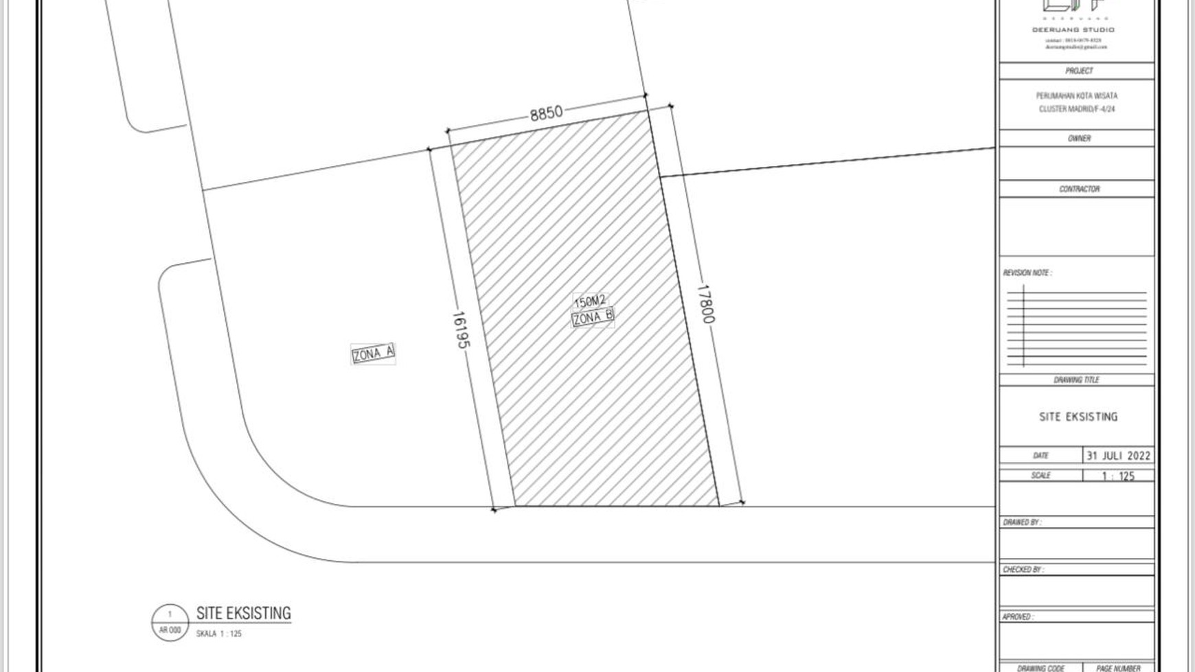 Rumah Baru Tanah Luas di Hook Cluster Madrid Kota Wisata 