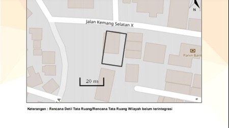 Kavling Tanah dijual lokasi Kemang Selatan 