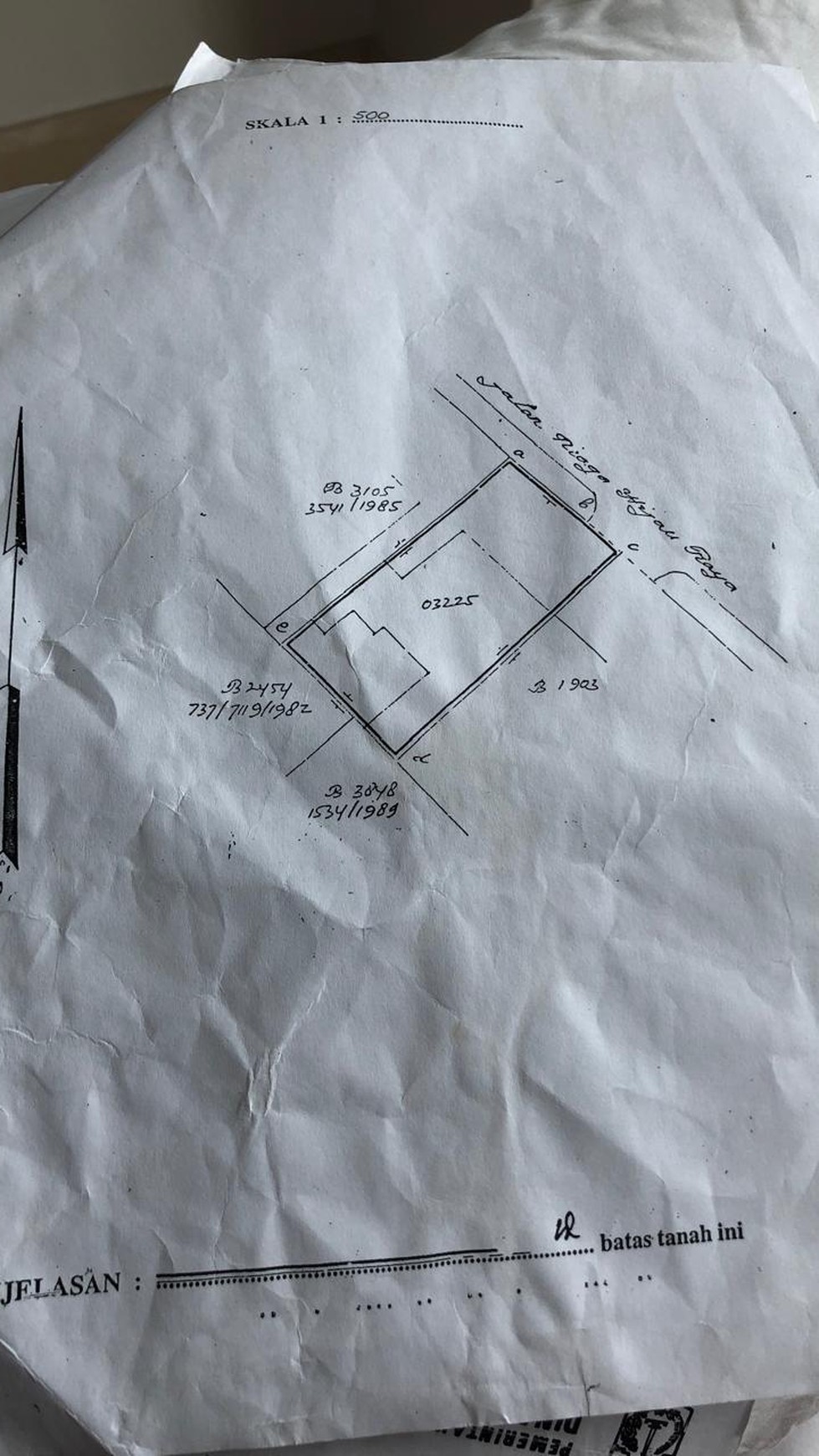 Rumah Dijual Hitung Tanah Lokasi Pondok Indah 