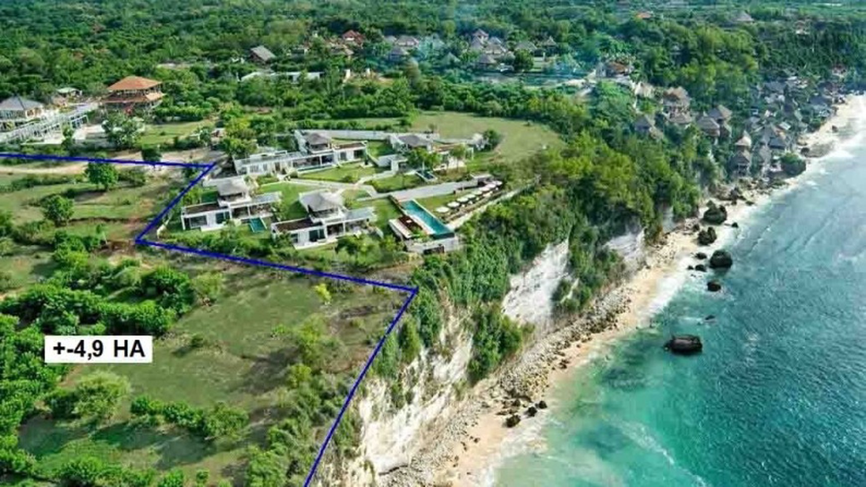 Land 4,9 Ha Cliff Front In Great Location Bukit