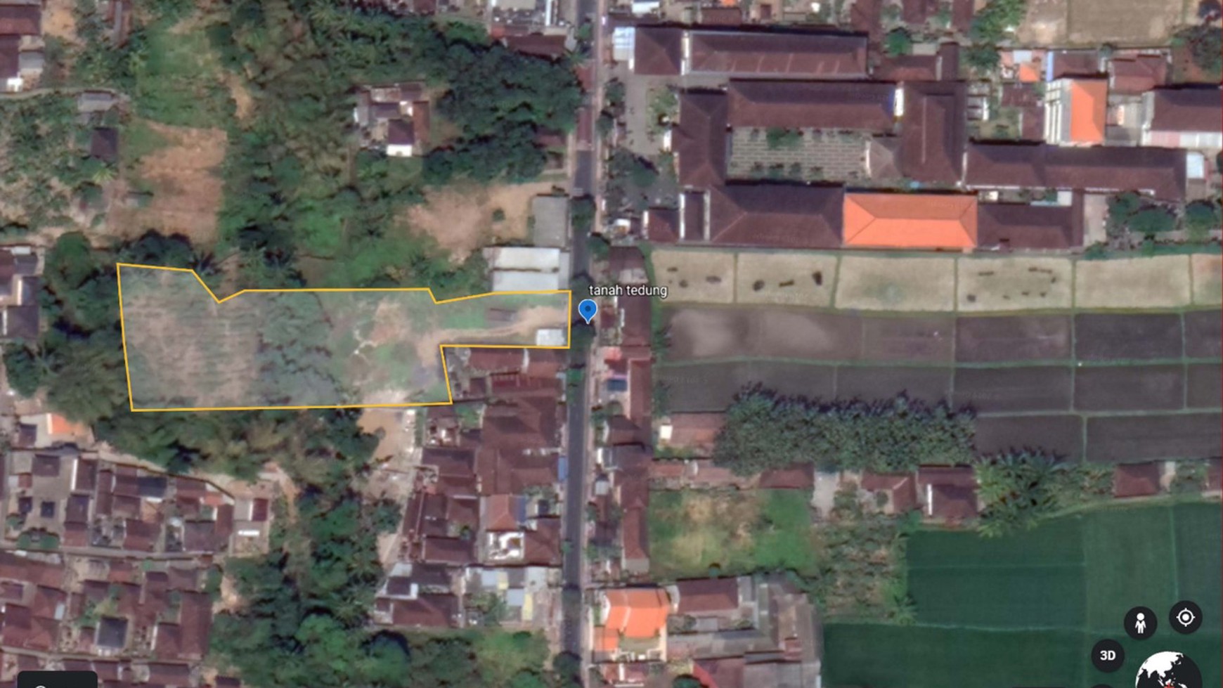 Land 1490 Sqm Freehold , in Abian Base Gianyar Bali