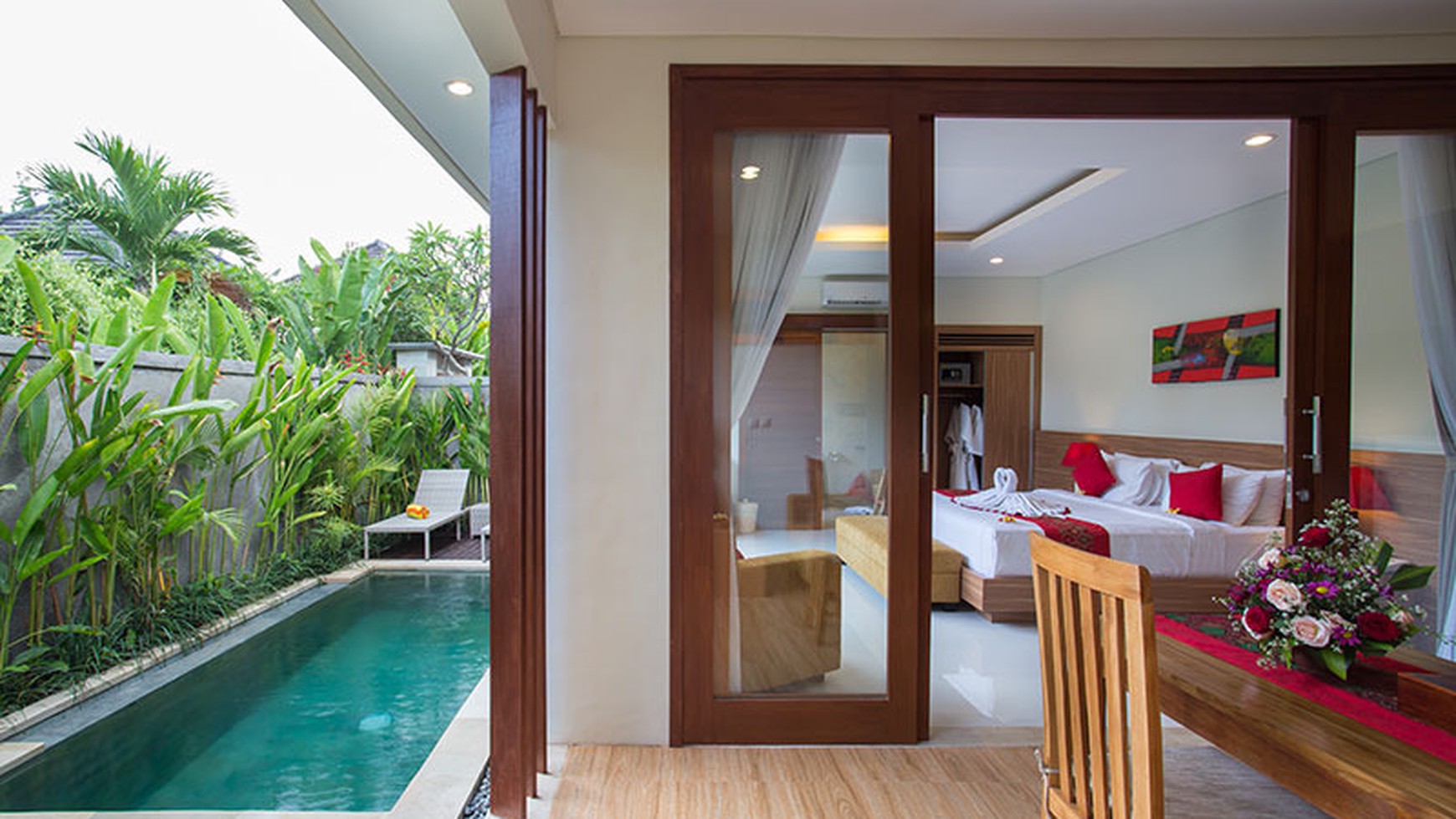 14 Private Luxury Villas embellished with minimalist tropical gardens in Great Location Gianyar