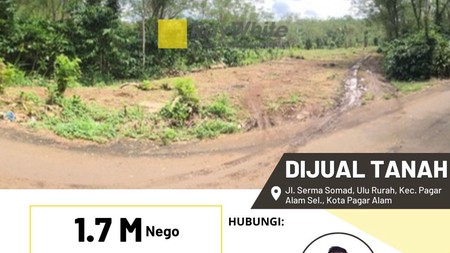 DIJUAL TANAH PAGAR ALAM 