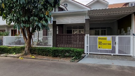 Disewak Rumah Siap Huni di Bintaro Sektor 9 dengan Hunian Asri