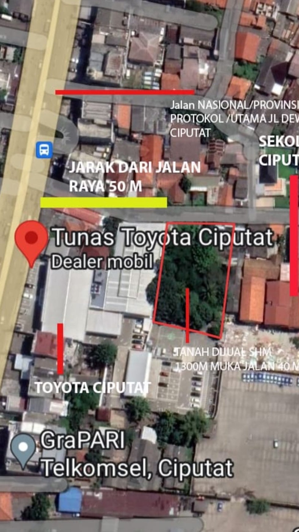 Kavling Di Lokasi Strategis Di Jl Dewi Sartika Ciputat Tangerang Selatan