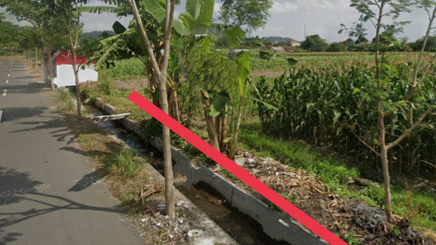 Tanah Sawah Luas 2.165 Meter Persegi Lokasi Strategis Dekat Jl. Raya Solo - Yogyakarta