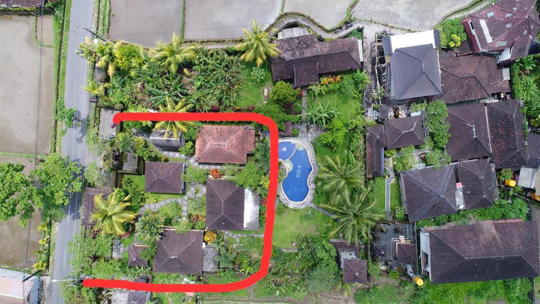 Traditional Villa Freehold in Ubud Bali with big Garden