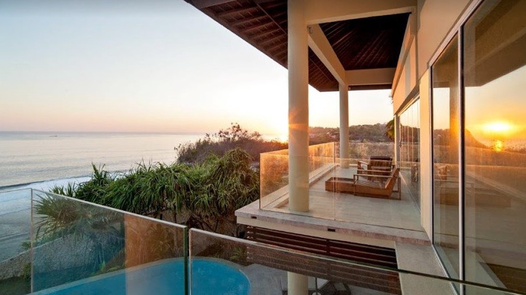 Freehold Luxury Cliff Front Villa Panoramic Ocean View Uluwatu Bali 