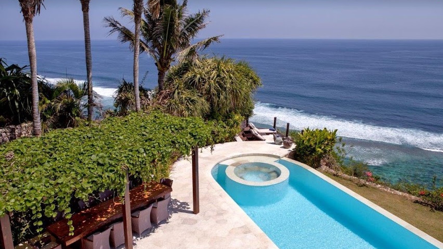 Freehold Luxury Cliff Front Villa Panoramic Ocean View Uluwatu Bali 