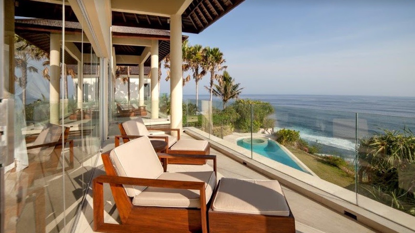 Freehold Luxury Cliff Front Villa Panoramic Ocean View Uluwatu Bali 