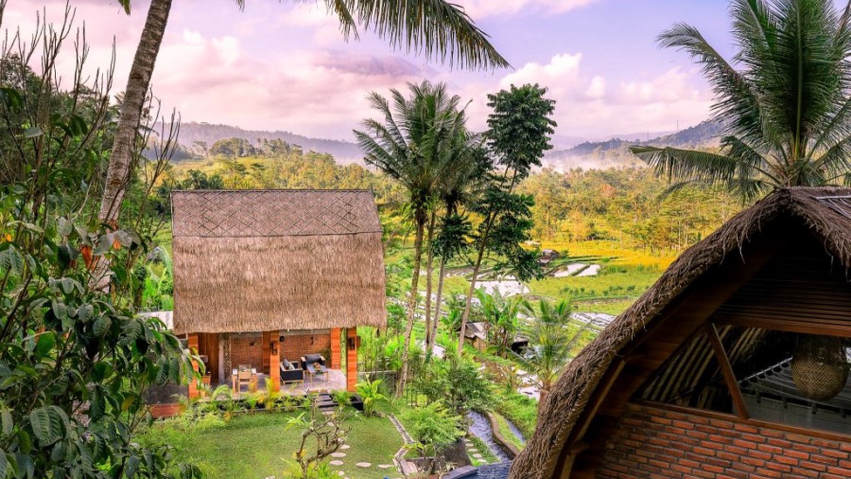 Freehold Villa which is located on the outskirts of a small Balinese Village