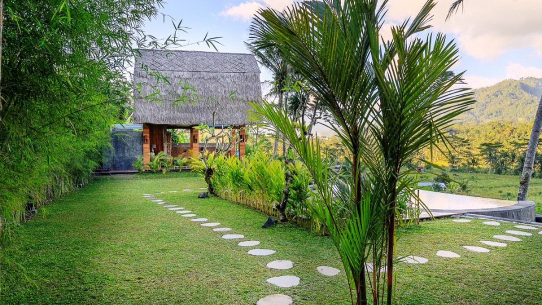 Freehold Villa which is located on the outskirts of a small Balinese Village