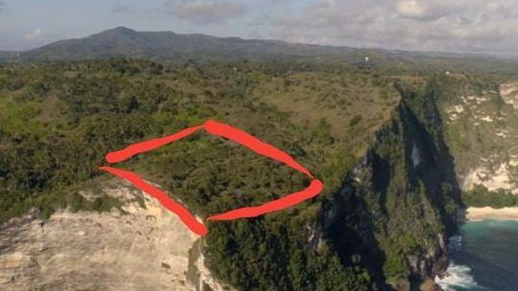 Land Freehold 2877 Sqm In Kelingking Cliff Front Nusa Penida