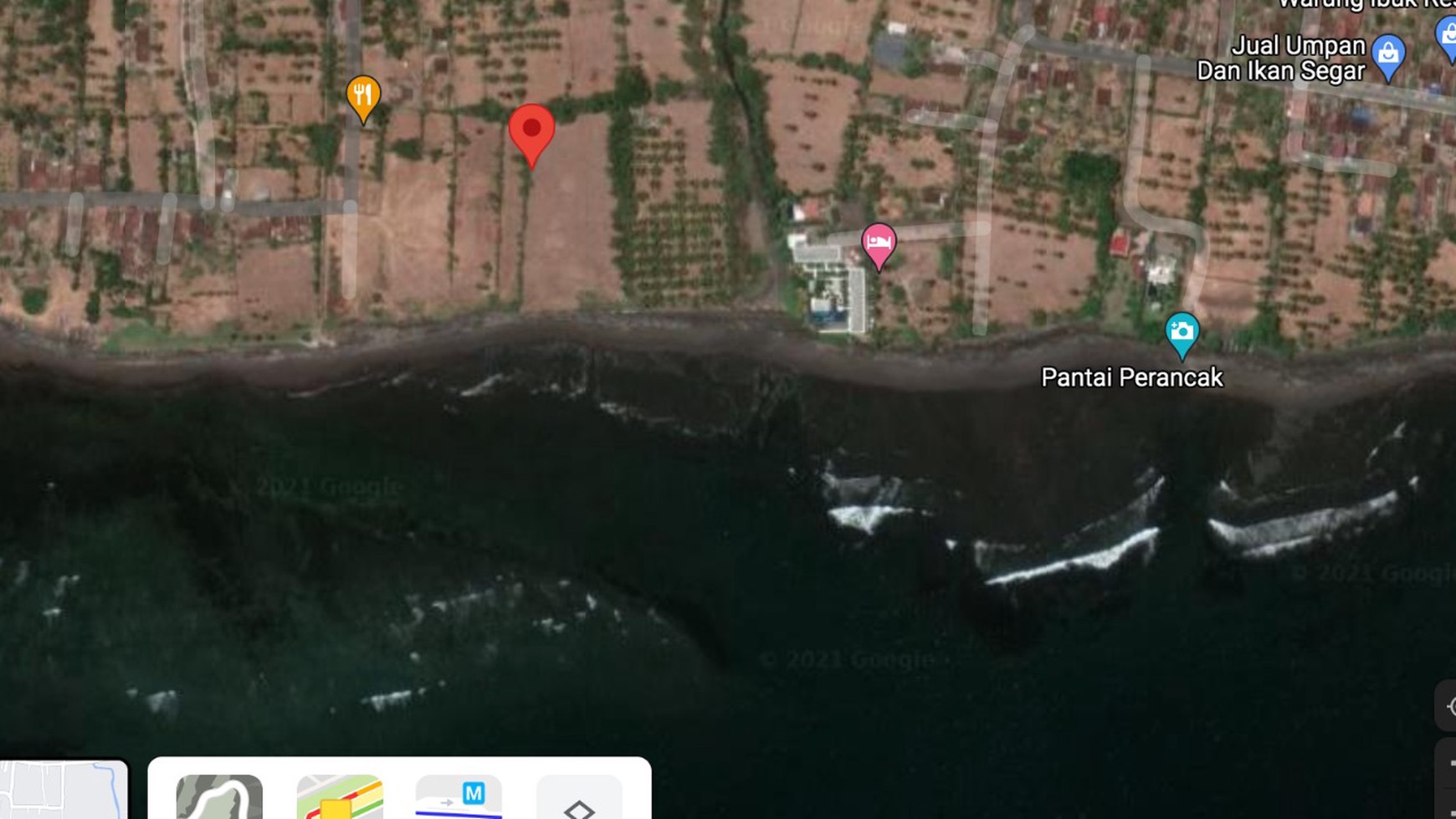 Land Freehold 2000 Sqm  beach Front Negara Bali