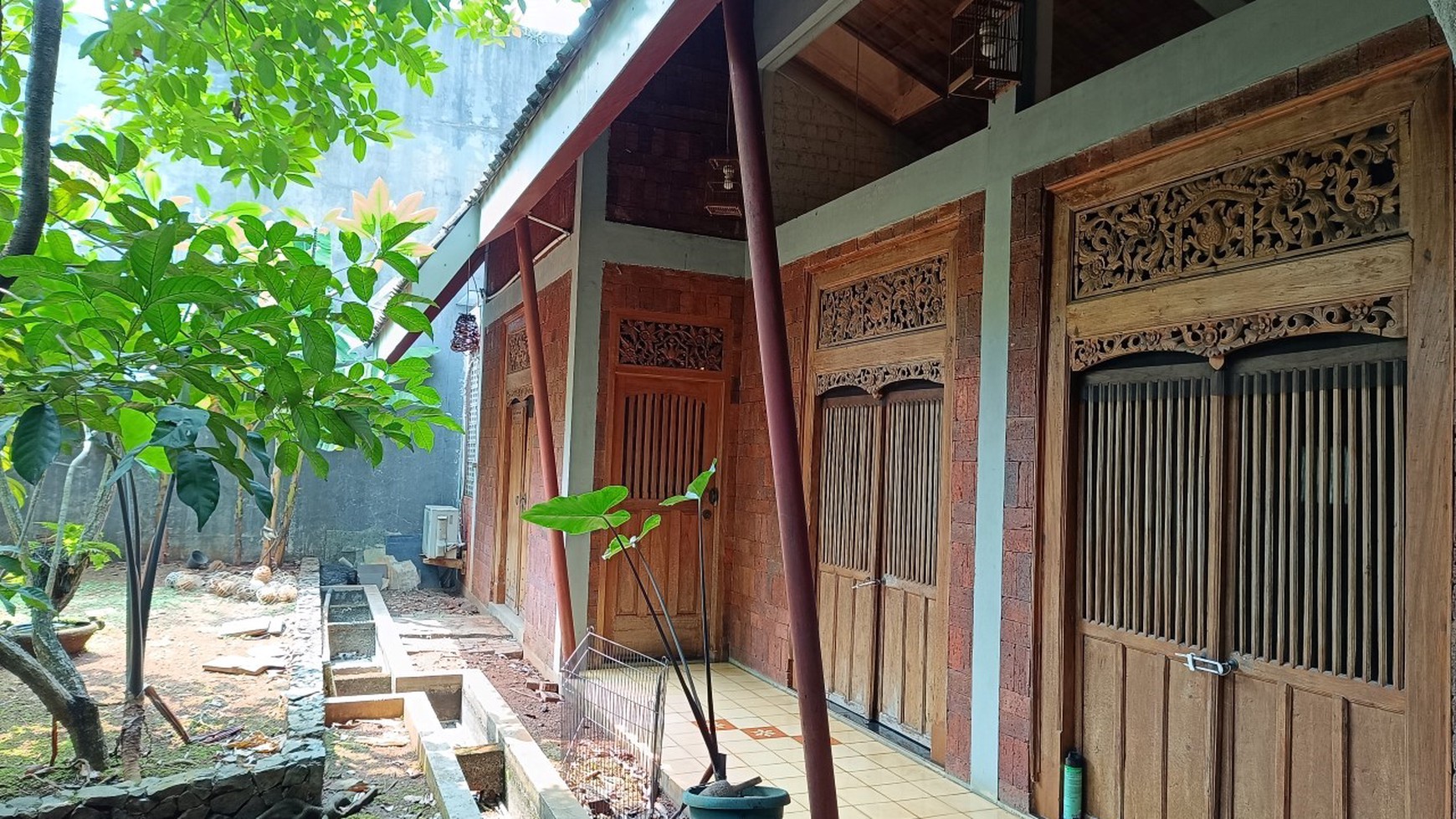 Dijual rumah  puspita loka, rumah kebun,  jalan lebar, BSD